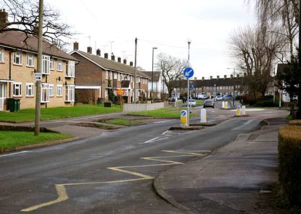 Ashdown Drive, Crawley where a stabbing took place. Pic Steve Robards  SR1602939 SUS-160125-160810001