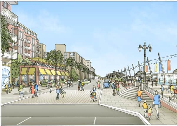 Worthing Borough Council has commissioned the investment prospectus to attract developers to the town. This is an artist's impression of what the Grafton site could look like SUS-160202-170801001