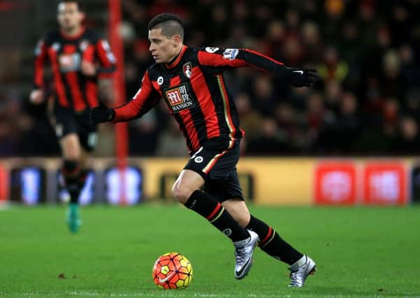 AFC Bournemouth's Juan Iturbe on the ball against West Ham