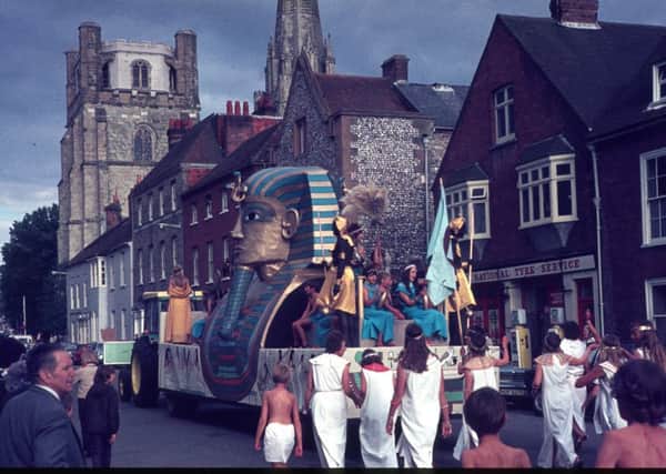 King Tut in the Chichester Gala in 1972. The event was first held in 1954