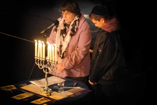 Holocaust Memorial Service at St Mary in the Castle, Hastings. 30/1/2016. SUS-160130-130413001