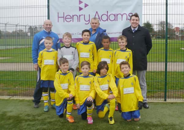 Felpham Colts under-tens with their new kit
