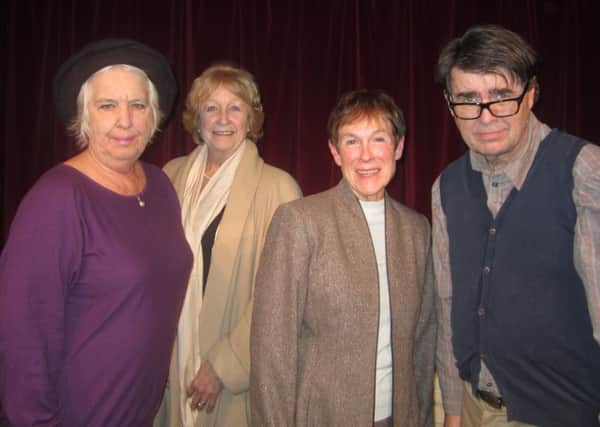 From left: Tricia Pape, Sylvia Aston, Sue Shepherd and Stephen Newberry