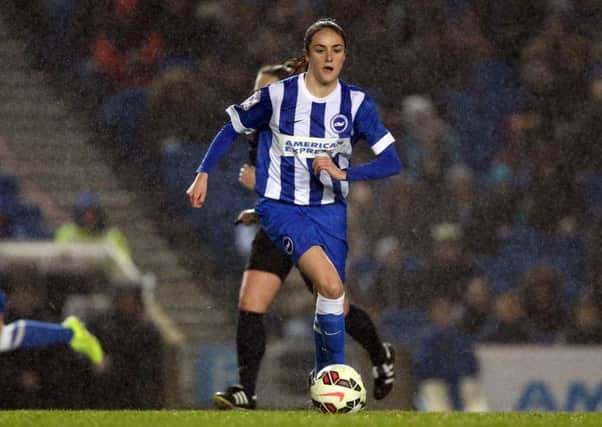 Hollie Olding in action for Brighton women's first team / Picture by Paul Hazlewood, BHAFC