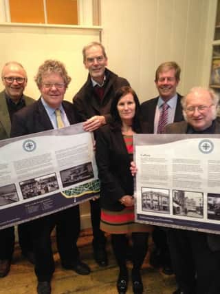 Those behind the heritage trail are pictured at the launch