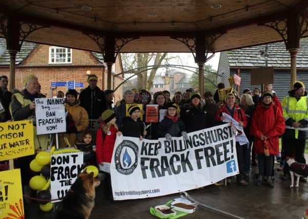 Frack-free demonstration in Horsham. Photo by Paula Ast