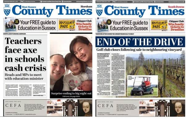 County Times front pages 04.02.16