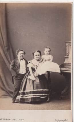 General Tom Thumb with his wife and daughter