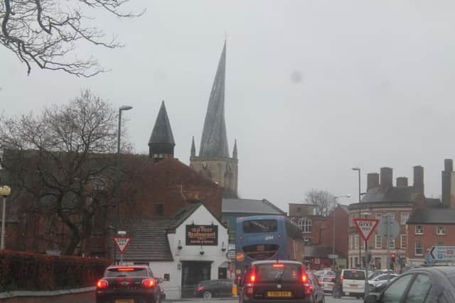 Crocked Spire dominates the town
