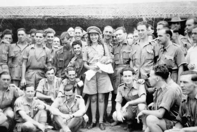 Dame Vera Lynn in Burma in 1944 during WWII SUS-141216-142403001