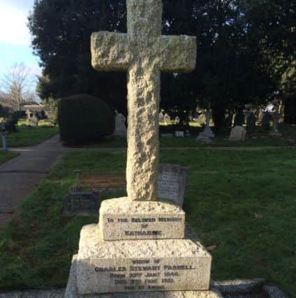 Kitty OShea's grave in Littlehampton Cemetery