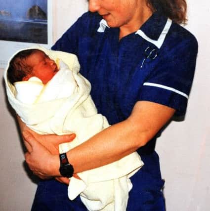 Midwife Carolyn Hay is retiring after serving the Horsham and Crawley districts for many years. Pictured here in 1994.  SR1604204 SUS-160902-143434001