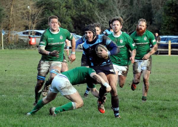 Chichester in recent action against London Irish / Picture by Kate Shemilt