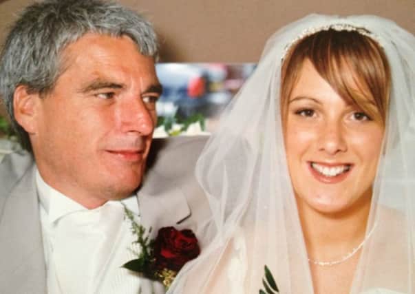 Worthing Hospital nurse Jess Neal with her father, Trevor Searle, ook his own life in January 2013 at the age of 54