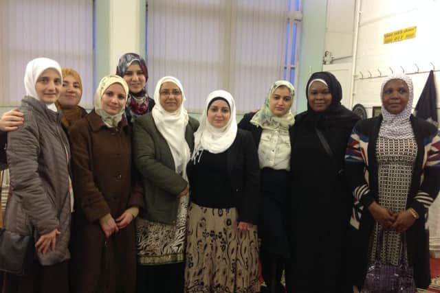 Some of the Muslim women enjoying themselves at the open day