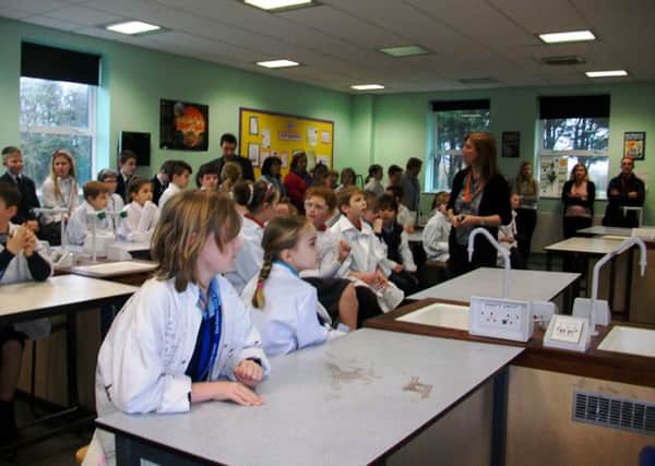The school science fayre brings the areas best young scientists together
