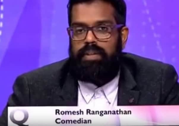 Romesh Ranganathan, Question Time, February 11 2016 SUS-161202-104159001