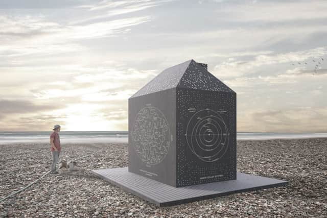 Eastbourne beach huts competition: George Kin, Star Gazers Cabin SUS-161202-144204001