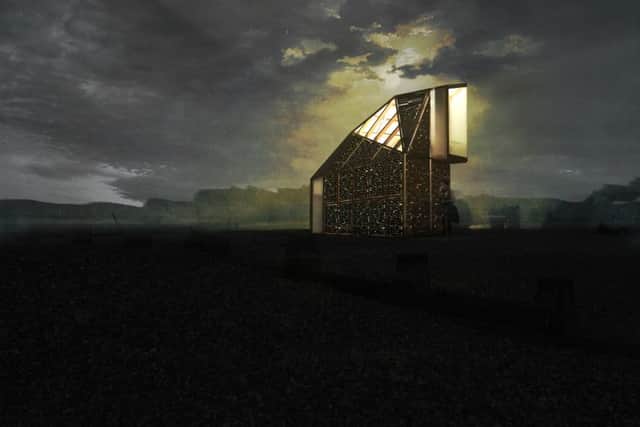 Eastbourne beach huts competition: Periscope, The Driftwood Hut SUS-161202-144216001