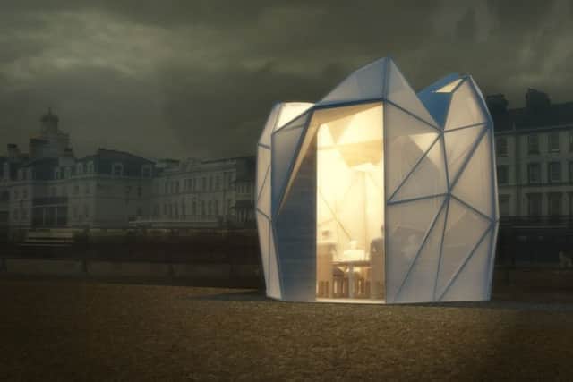 Eastbourne beach huts competition: SFA, What Unearthed SUS-161202-144228001