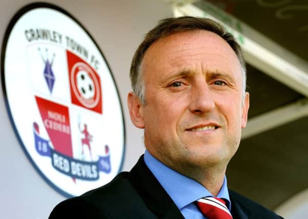 Crawley Town FC unveil their new manager Mark Yates 19-05-2015.  SR1510713. Pic by Steve Robards SUS-150519-152354001