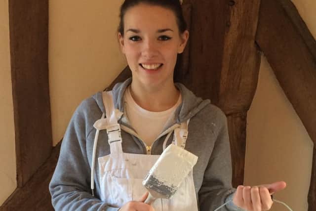 Sussex based professional home decorating company Lady Decorators has taken on Crawley teenager Georgia Sibley as its first apprentice - picture submitted