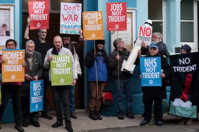 Anti-Trident campaigners