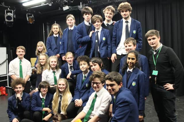 Cavendish school pupils who took part in recent production of the Crucible