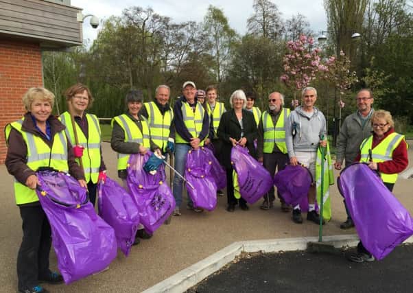 Midhurst volunteers at their annual litter pick last year    CONTRIBUTED
