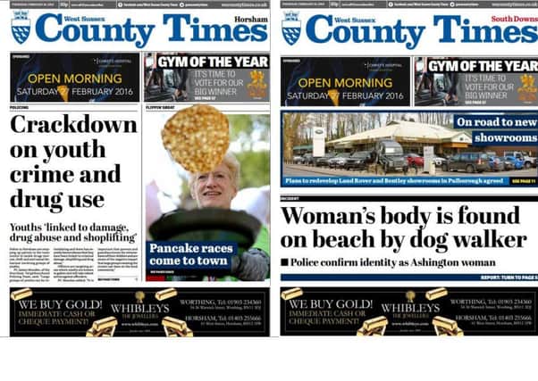 County Times front pages 18.02.16