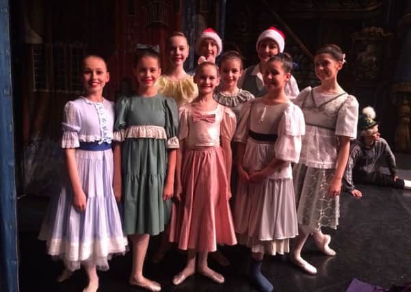Sophie with other young performers chosen in a stringent audition process