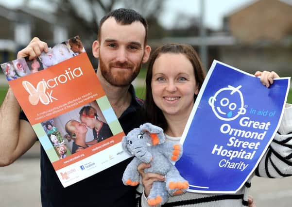 Matt and Angie Mackrell want to raise awareness of microtia and the charities that support children with the rare condition