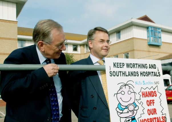MPs Sir Peter Bottomley and Tim Loughton, pictured together in 2007 during a campaign to save Worthing Hopsital