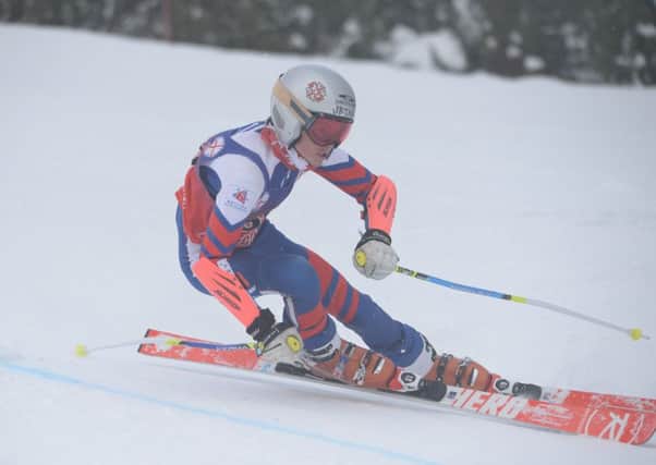 Oscar McCall in action at the English Alpine Championships