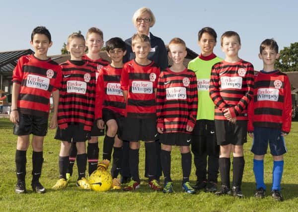 Taylor Wimpey South Thames are keen to support worthy causes local to their Forge Wood development in Crawley, for example they recently sponsored the Maidenbower Colts under 10s team - picture submitted by Taylor Wimpey