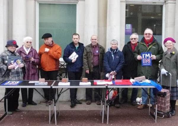 Britain Stronger In Europe campaigners in Bexhill