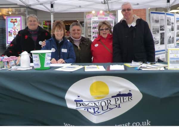 Members of the Bognor Pier Trust promoting its activities in Bognor Regis town centre