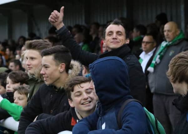 Bognor fans at Sutton / Picture by Tim Hale