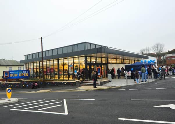4/12/14- Opening of the new Aldi store in Ore. SUS-140412-125541001