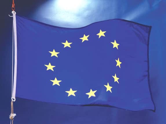 EU flag. EMN-160223-103536001