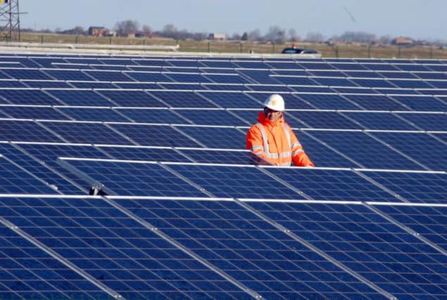 A solar park, similar to the one, pictured, is set for Barnham