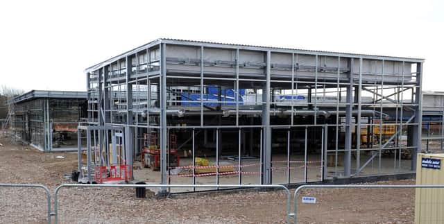 New building being errected on the south west side of the junction of the A259 and Mill Lane Rustington. 26-02-16 Pic Steve Robards  SR1606522 SUS-160226-164601001