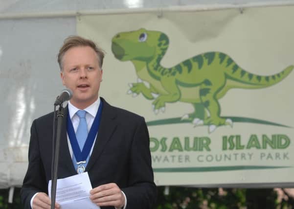 Christian MItchell at the Dinosaur Island official opening in Southwater Country Park  11/7/15 (Pic by Jon Rigby) SUS-150713-095754008