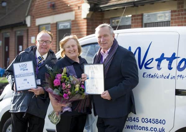 (From left): Tony Glazier, Local Manager for Wettons; Lorraine Smith and Councillor Roger Barrow, Cabinet Member for Environment at Chichester District Council. SUS-160103-102555001