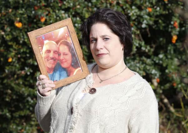 Giovanna Chirico said her children have been her rock. She holds a picture of her and Mark together  Photo: Eddie Mitchell
