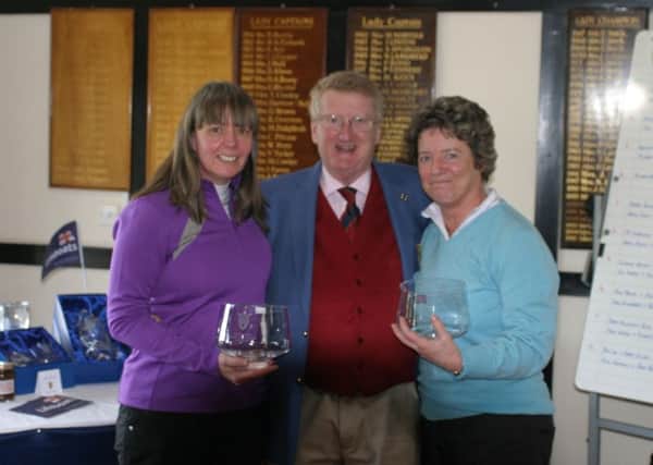 The ladies' winners at Bognor's captain's drive-in event