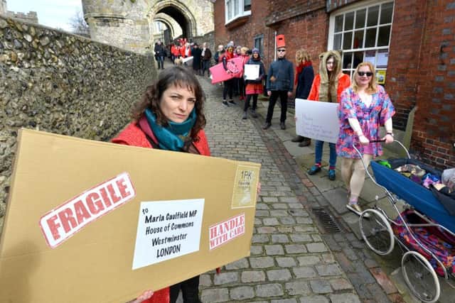 Demo march against Lewes Post Office closure SUS-160603-155809008