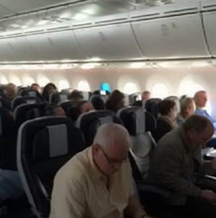 'Abusive' passengers caused the flight from Gatwick Airport to be delayed. Photo: SWNS
