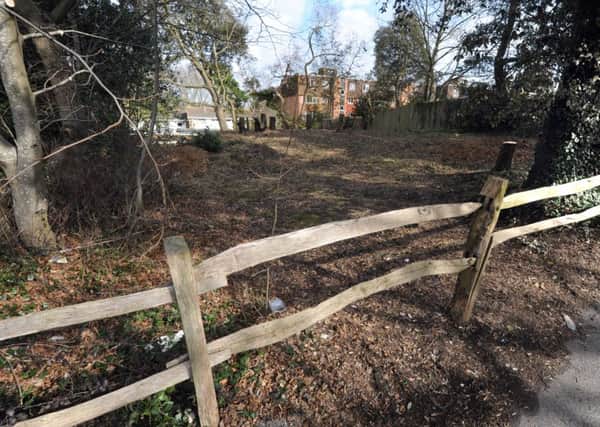 Land earmarked for housing development next to St Mark's Church, A259, Little Common. SUS-160803-122644001