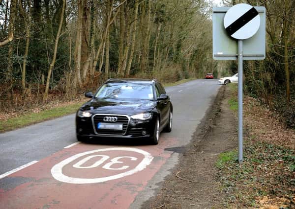 A 40mph speed limit is proposed between the 30mph stretches entering both Broadbridge Heath and Warnham